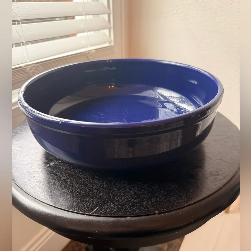 Vintage Wächtersbach Spain Cobalt Blue Ceramic Serving Bowl – Mid-Century